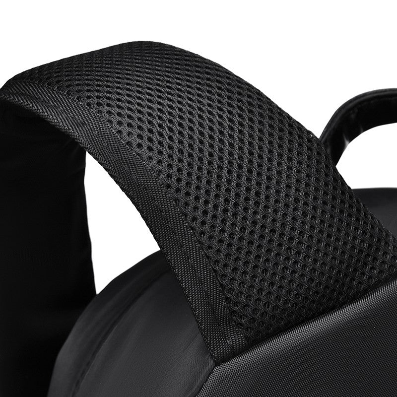 Black Nylon Waterproof Casual Sports Backpack – Lightweight, Large Capacity with USB Charging Port – Ideal for Travel, School, and Outdoor Activities